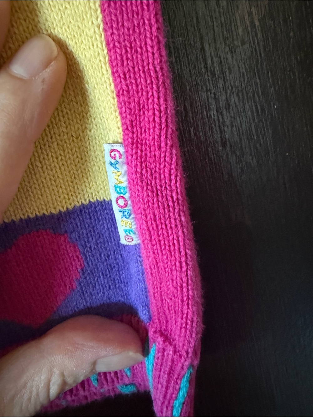 Vintage 90’s Gymboree girls color block sweater size large - Picture 3 of 4